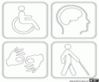 International Day of Persons with Disabilities, December 3. International Symbols of disabilities