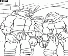 The Ninja Turtles in one of their adventures