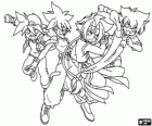Bladebreakers team, Tyson Granger, Kai Hiwatari, Ray Kon and Max Tate