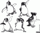 Mumble's penguins friends: Lombardo, Raul, Rinaldo, Ramon and Nestor