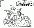 Skylander Gill Grunt, a creature that never lets escape its prey. Water Skylanders