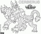 Cerberus, latest evolution. Invizimals The Lost Tribes. Fearsome and terrible three-headed dog