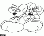 Diddl and Diddlina, the pair of lovers mice