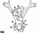 The Pink Panther, a funny cartoon character