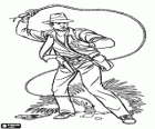 Indiana Jones with bullwhip and the hat