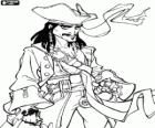 Jack Sparrow, pirate captain. Main protagonist of the movies Pirates of the Caribbean