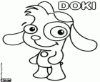 Doki, the friendly dog of Discovery Kids television channel