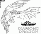 Diamond Dragon. Invizimals The Lost Tribes. Dragon invizimal with whole body covered with diamonds