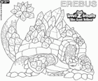 Erebus, latest evolution. Invizimals The Lost Tribes. Mythical creature of the Antarctic which seems a mountain of ice