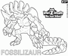 Fossilizaur, latest evolution. Invizimals The Lost Tribes. Invizimal that lives in caves and to survive can change skin color at will