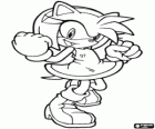 Amy Rose, the hedgehog female that claims to be the girlfriend of Sonic