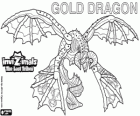 Gold Dragon. Invizimals The Lost Tribes. Dragon of gold with four wings that shines more than the Sun