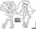 Clawdeen and Cleo are friends and rivals at Monster High