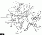 The Lyoko warriors: Ulrich, Yumi, Odd and Aelita