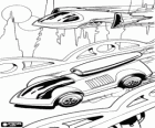 Vehicles of science fiction in an alien world from Hot Wheels