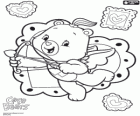 Love-a-Lot Bear as Cupid with the bow and the arrow for Saint Valentine's day