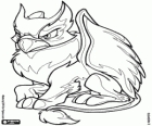 The griffon Eyrie, the fantastic animal from Neopets, half lion and half eagle