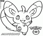 Minccino, normal Pokémon, Its evolution is Cinccino