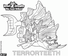 Terrorteeth, latest evolution. Invizimals The Lost Tribes. Aquatic Invizimal that eats very quick and that bites everything