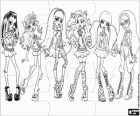 The girls from Monster High puzzle