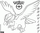 Braviary, flying pokémon, an eagle-like pokémon. Final evolution of Rufflet. Woguru