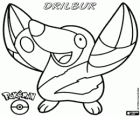 Drilbur, the mole pokémon. Evolves into Excadrill. Moguryu and Doryuuzu
