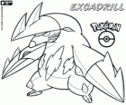 Excadrill, Doryuuzu in Japanese. The subterranean Pokémon, is evolved from Drillbur