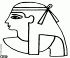 Face of a citizen of ancient Egypt