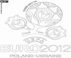 Logo 2012 European Football Championship. Poland and Ukraine UEFA EURO 2012