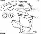 The rabbit Hop with the drumsticks to make music with the drum set