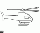 White helicopter to decorate