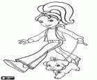 Polly Pocket walking with her puppy