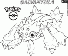 Galvantula, Dentula in Japanese. The spider electric Pokémon is the evolution of Joltik