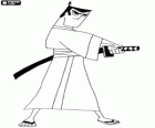 Samurai Jack with the katana