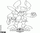 Rokusho, a mysterious Medabot specialist in sword techniques