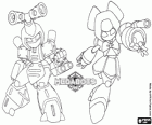 Metabee and Brass, Medabots belonging to Ikki and Erika