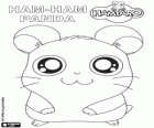Panda, the carpenter or builder Ham-Ham of Hamtaro