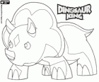 Chomp, the strong triceratops owned by Max. Dinosaur King