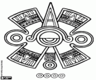 Mayan Eye, typical representation of the ancient Mayan culture