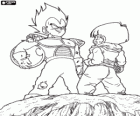 Vegeta and Son Gohan, the proud space's warrior face to face with the son of Son Goku