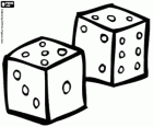 Two classics dice, necessary elements for many games