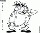 Officer Dibble, the policeman who looks after the alley of Top Cat and his gang