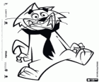 The cat Spook with the black tie is one of the members from Top Cat's gang