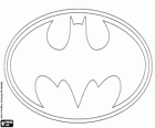 The famous logo of Batman, the bat