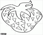 Strawberry puzzle. Fruit puzzle