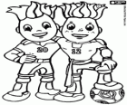 Slavek and Slavko, the mascots 2012 UEFA European Football Championship, Euro 2012
