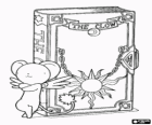 Kero comes out from the mysterious book The Clow