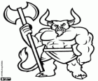 Minotaur, a creature from the Greek mythology