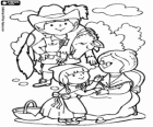 The characters in the story of Little Red Riding Hood