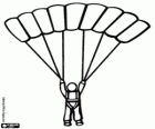 Paragliding. Adventure sport of flying with paragliders